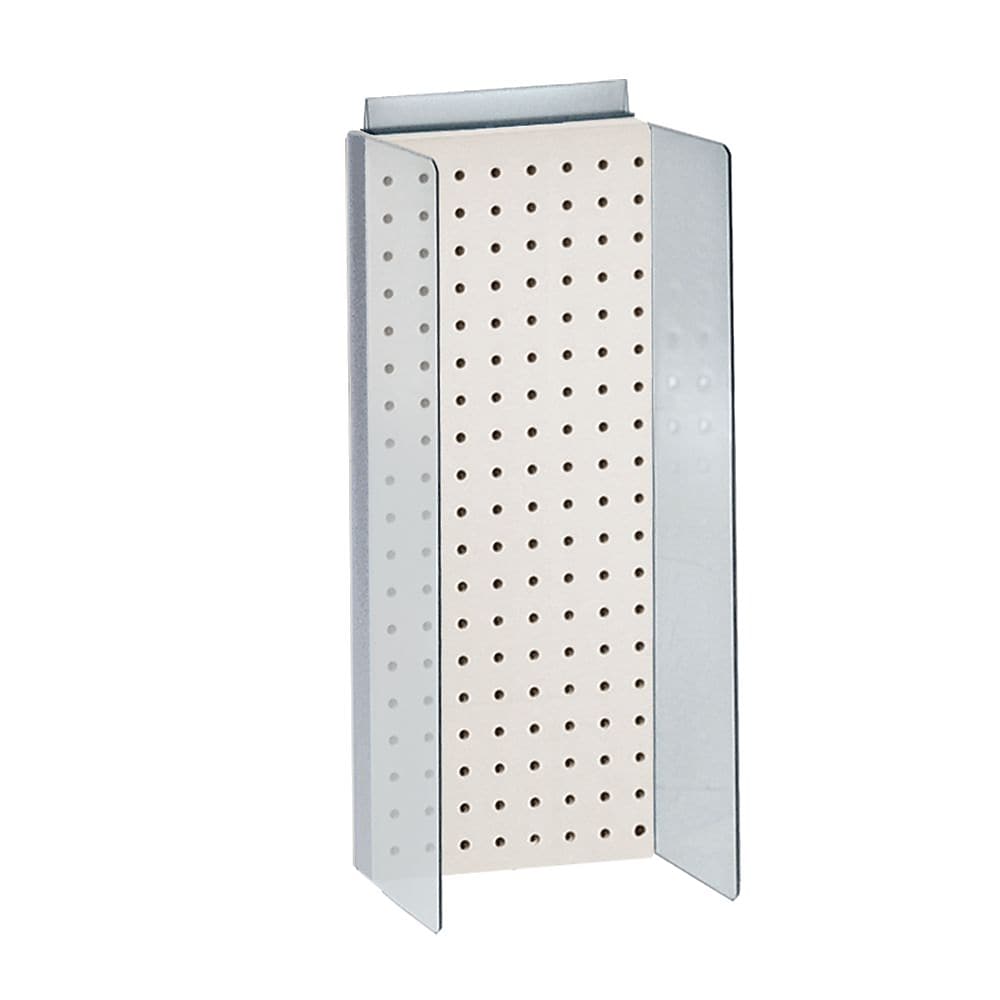 Azar Displays 8" x 20.62" Pegboard Powerwing Display White