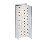 Azar Displays 8" x 20.62" Pegboard Powerwing Display White