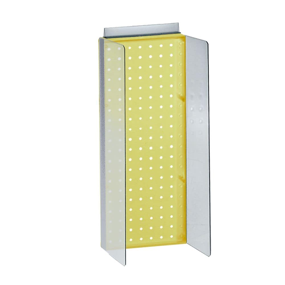 Azar Displays 8" x 20.62" Pegboard Powerwing Display Yellow