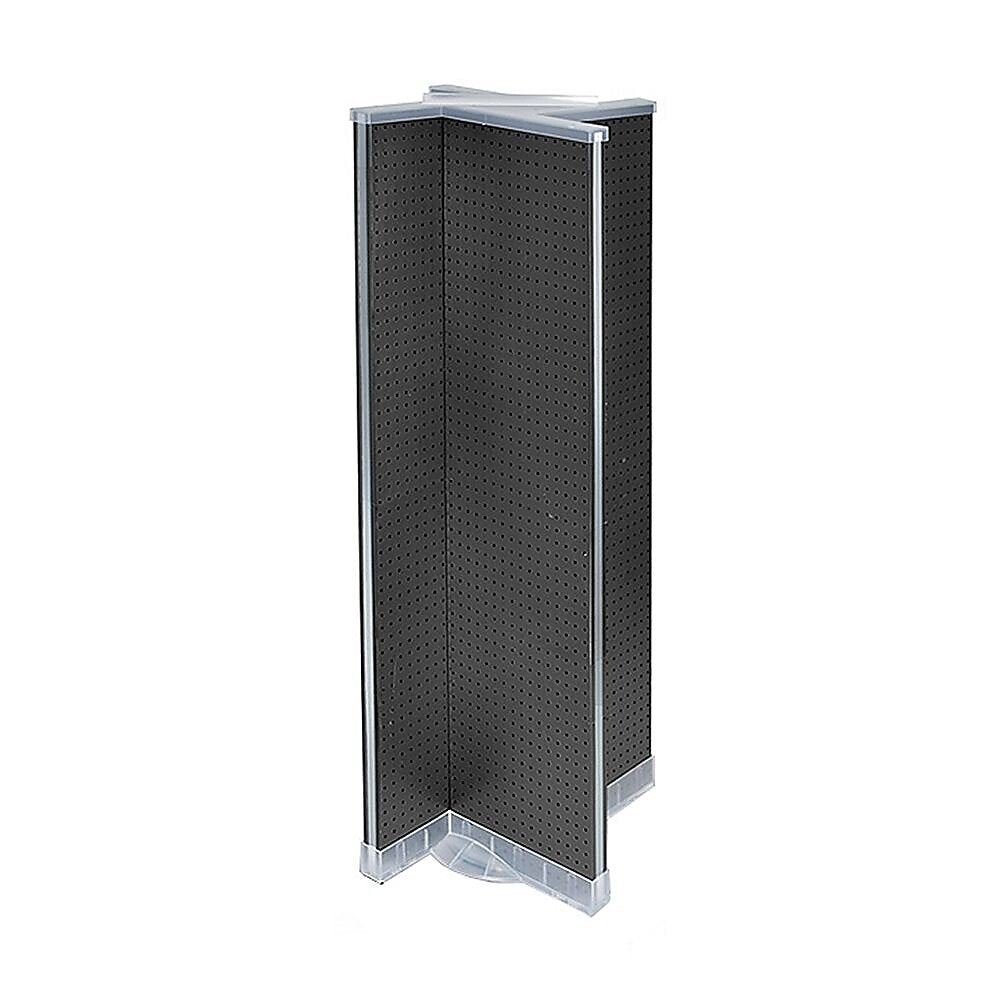 Azar Displays 16" x 60" Pegboard Floor Display Black