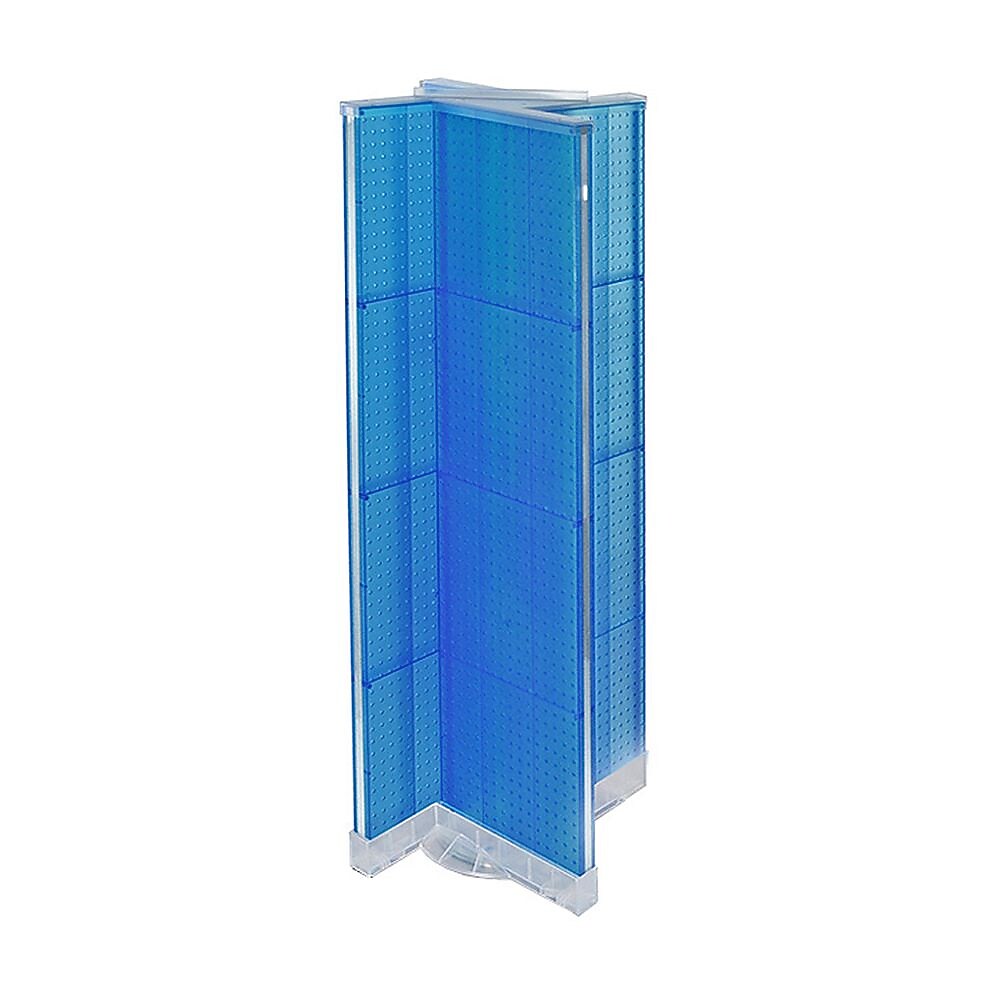 Azar Displays 16" x 60" Pegboard Floor Display Blue