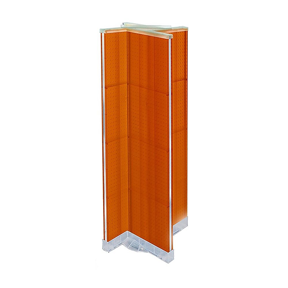 Azar Displays 16" x 60" Pegboard Floor Display Orange