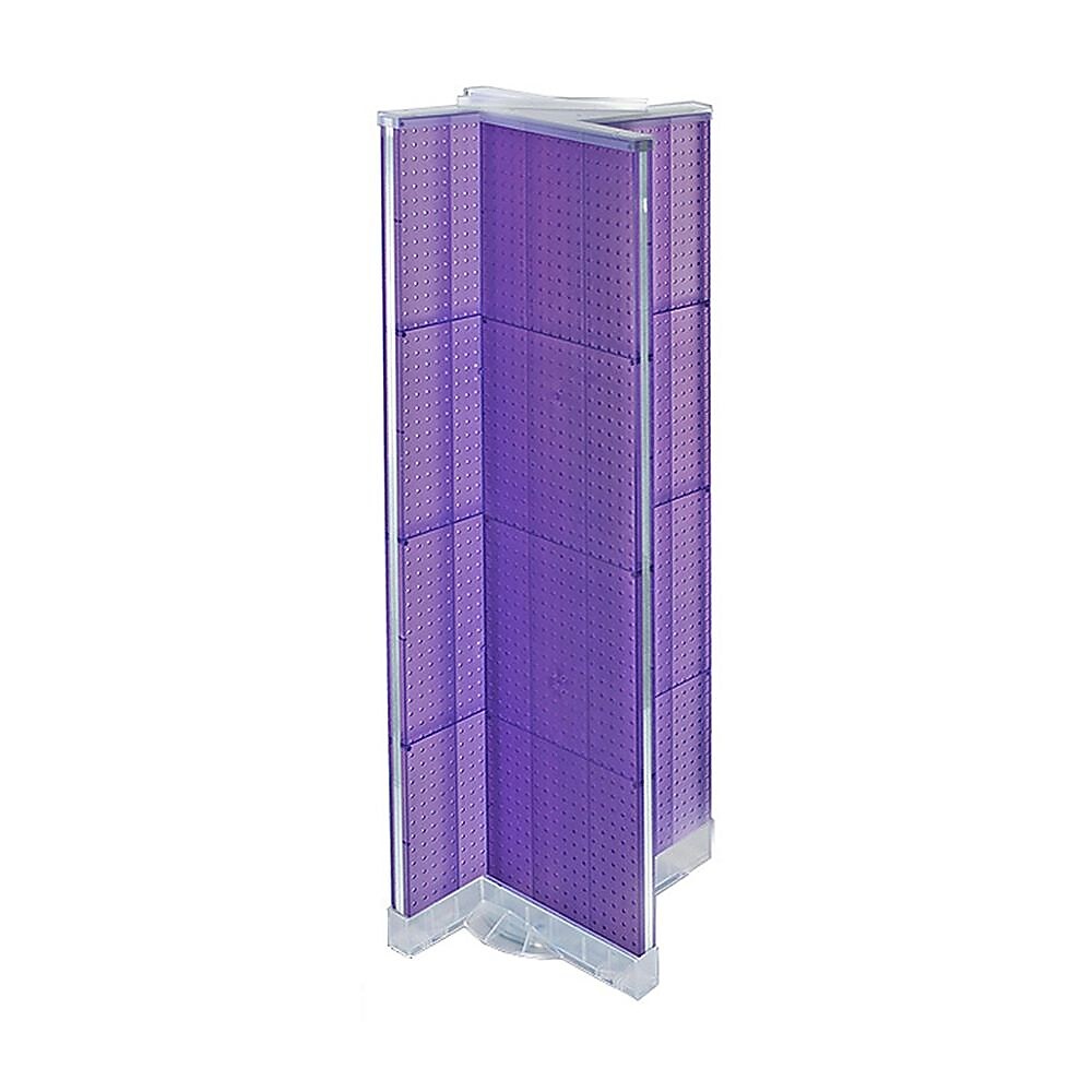 Azar Displays 16" x 60" Pegboard Floor Display, Purple (700420-PUR)