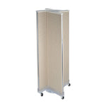 Azar Displays 60" x 16" Pegboard Floor Display Pinwheel Spinner, Almond (700421-ALM)
