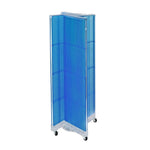 Azar Displays 60"H x 16"W Pegboard Floor Display Pinwheel Spinner Blue
