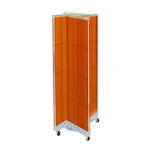 Azar Displays 60"H x 16"W Pegboard Floor Display Pinwheel Spinner Orange