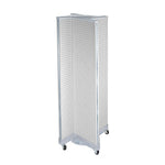 Azar Displays 60"H x 16"W Pegboard Floor Display Pinwheel Spinner White