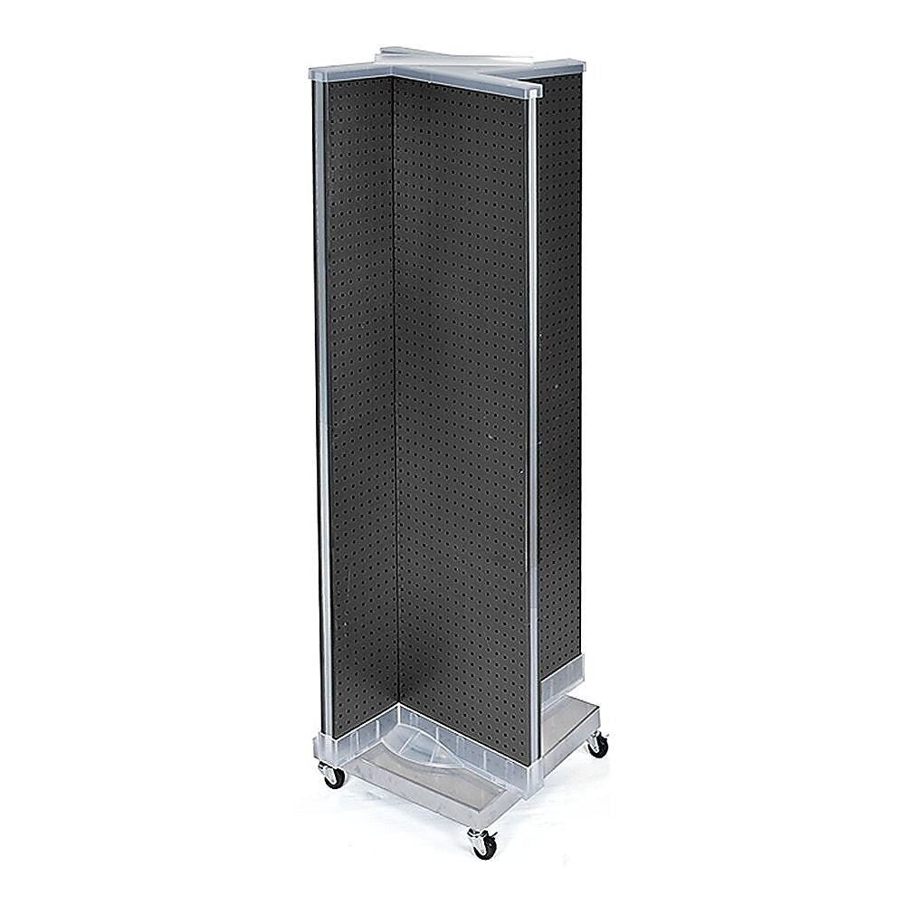Azar Displays 16" x 60" Pegboard Floor Display Pinwheel Black