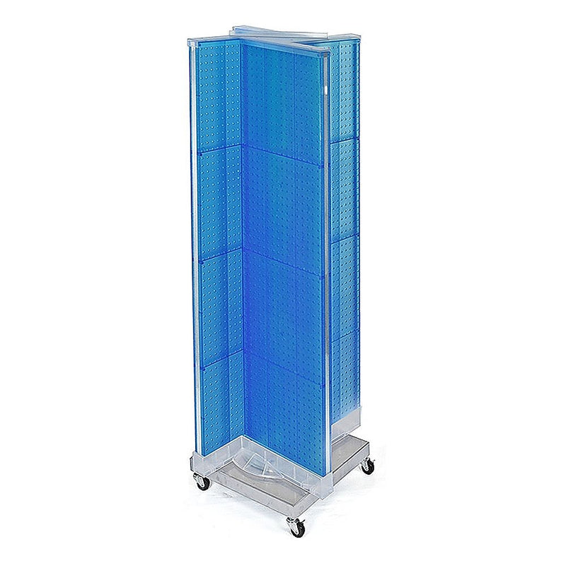 Azar Displays 16" x 60" Pegboard Floor Display Pinwheel Blue