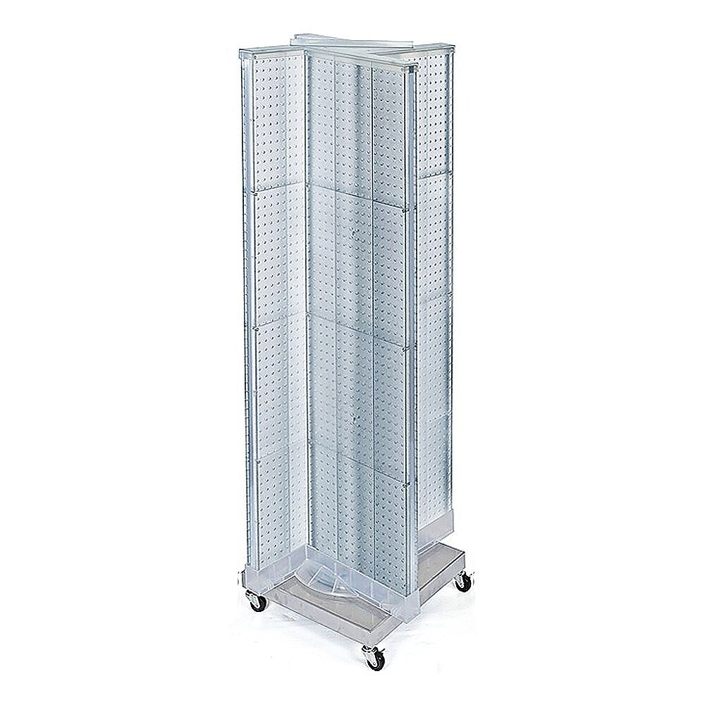 Azar Displays 16" x 60" Pegboard Floor Display Pinwheel Clear