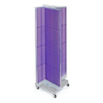 Azar Displays 16" x 60" Pegboard Floor Display Pinwheel Purple