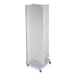 Azar Displays 16" x 60" Pegboard Floor Display Pinwheel White