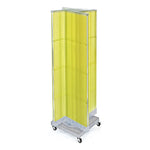Azar Displays 16" x 60" Pegboard Floor Display Pinwheel Yellow