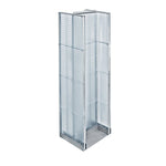 Azar Displays 60" x 16" Pegboard Floor Display H-Spinner Clear