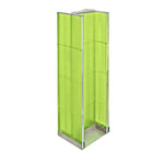 Azar Displays 60" x 16" Pegboard Floor Display H-Spinner Green