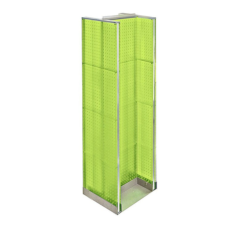 Azar Displays 60" x 16" Pegboard Floor Display H-Spinner Green
