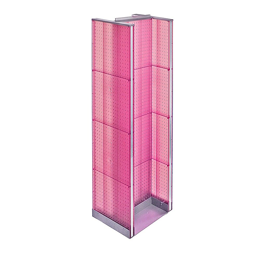 Azar Displays 60" x 16" Pegboard Floor Display H-Spinner pink