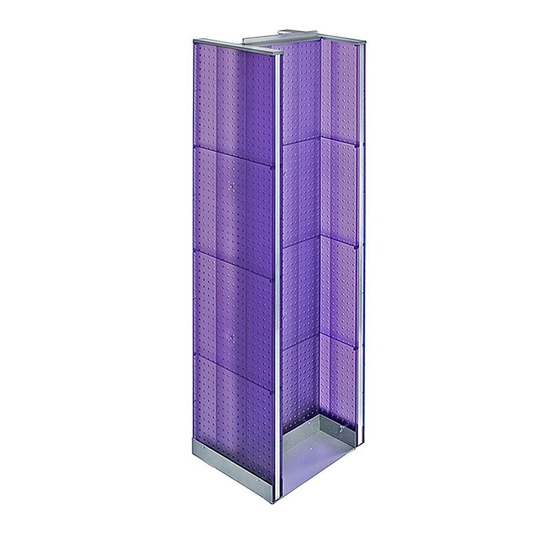 Azar Displays 60" x 16" Pegboard Floor Display H-Spinner purple