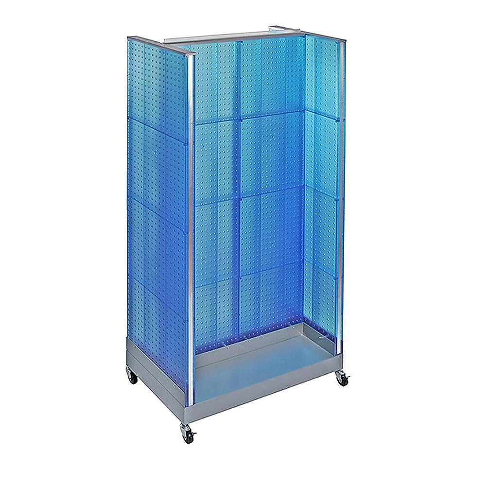 Azar Displays 36" x 66" Pegboard Floor Display H Unit Blue