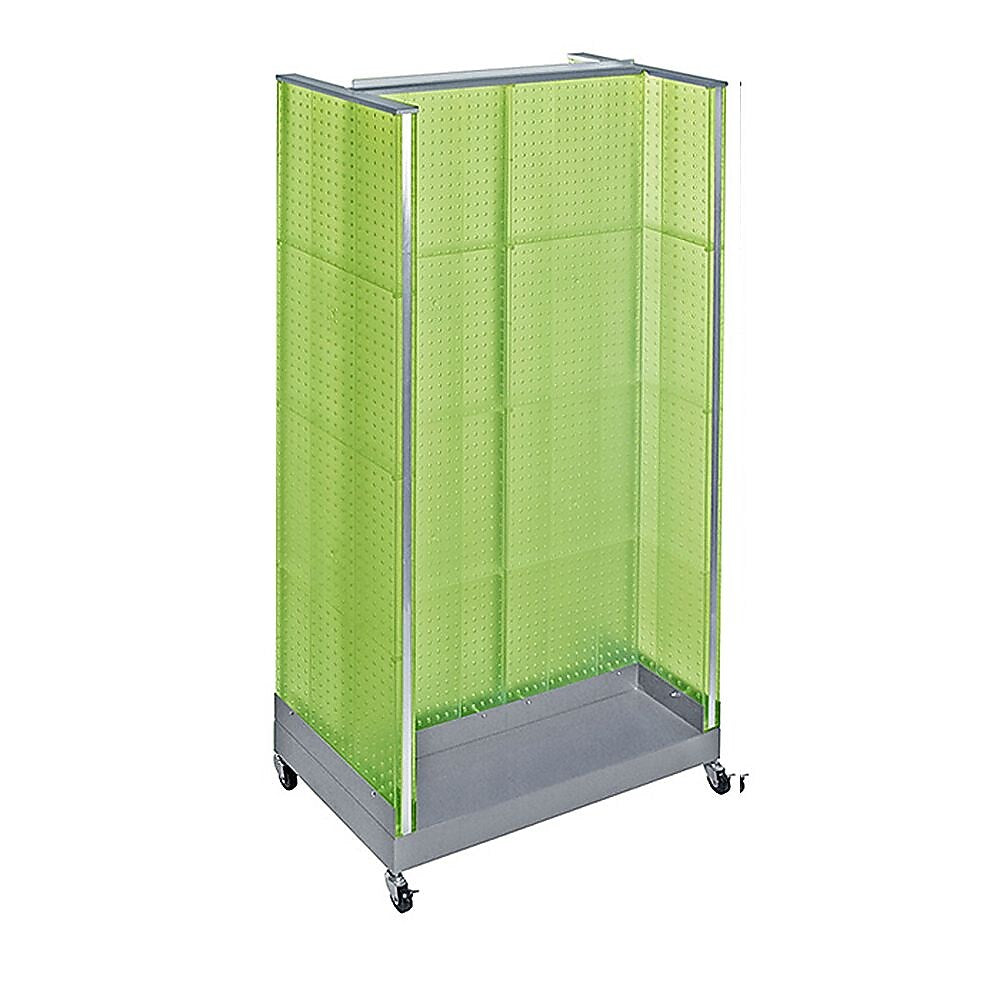 Azar Displays 36" x 66" Pegboard Floor Display H Unit Green