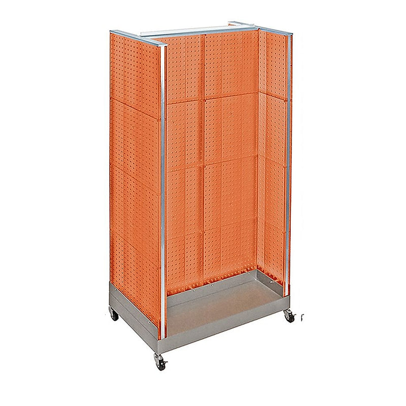 Azar Displays 36" x 66" Pegboard Floor Display H Unit Orange