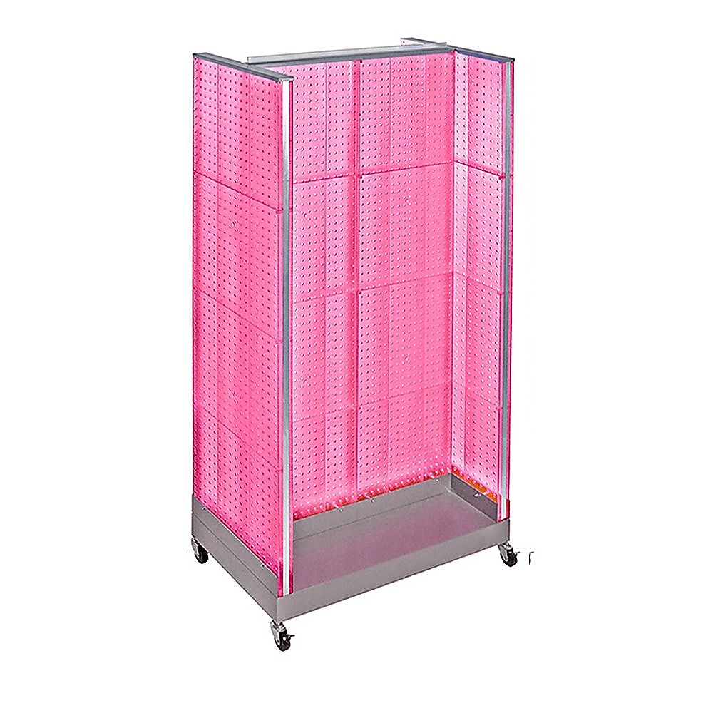Azar Displays 36" x 66" Pegboard Floor Display H Unit Pink