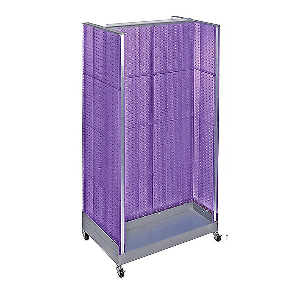 Azar Displays 36" x 66" Pegboard Floor Display H Unit Purple
