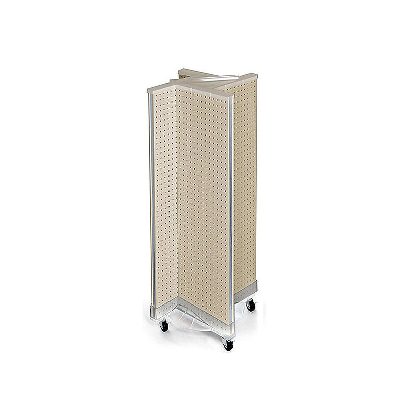 Azar Displays 13.5" x 44" Pegboard Pinwheel Unit Almond