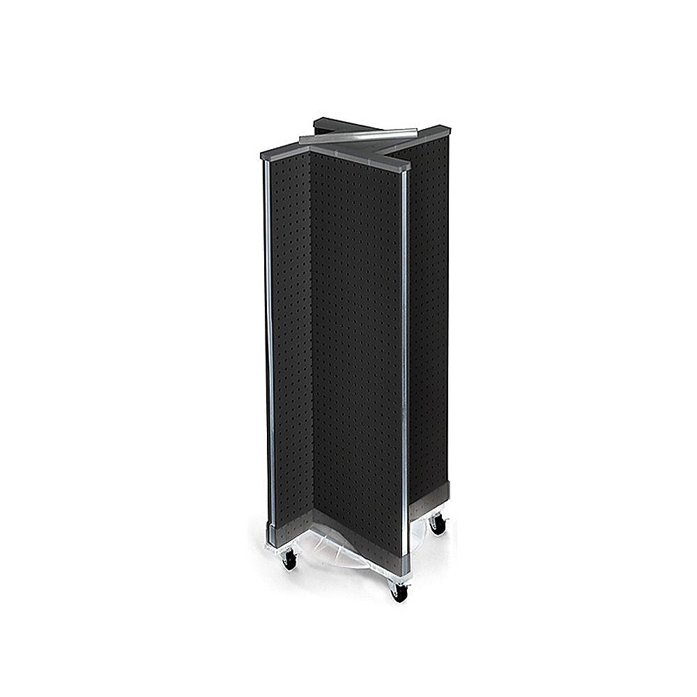 Azar Displays 13.5" x 44" Pegboard Pinwheel Unit, Black (700443-BLK)