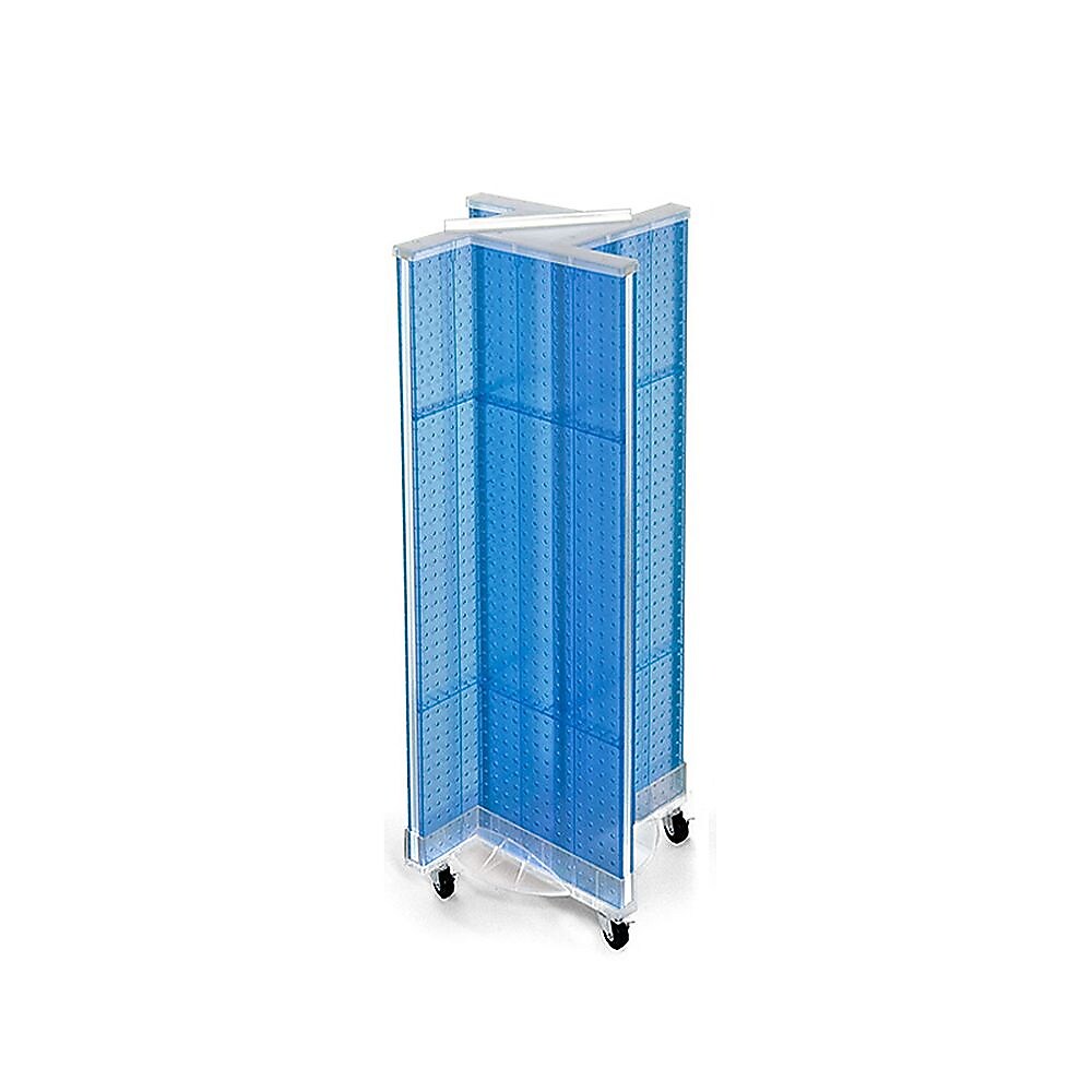 Azar Displays 13.5" x 44" Pegboard Pinwheel Unit Blue