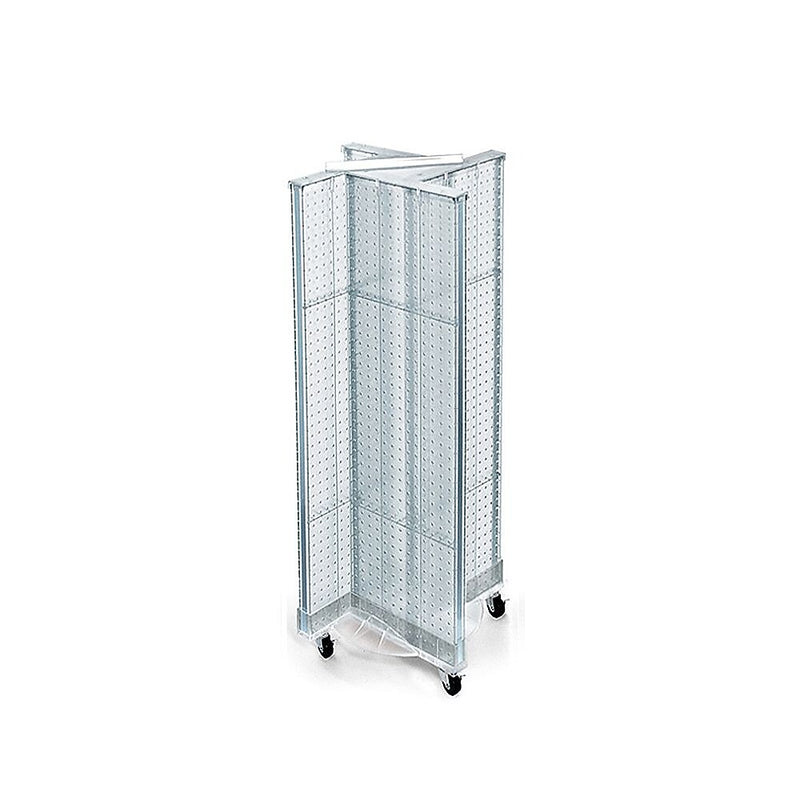 Azar Displays 13.5" x 44" Pegboard Pinwheel Unit Clear