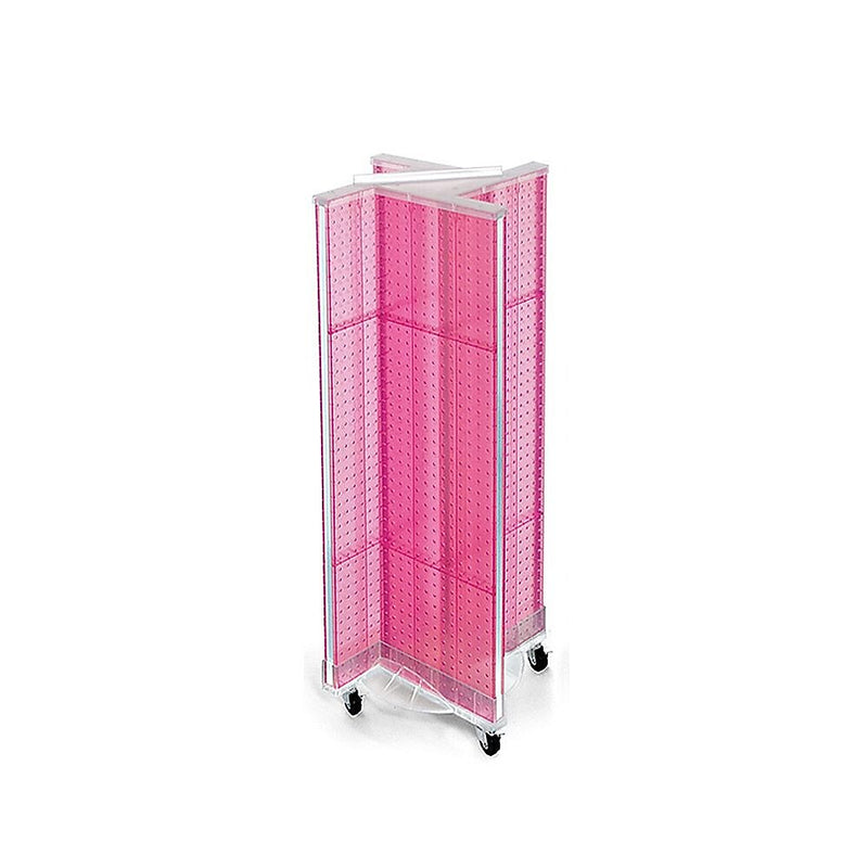 Azar Displays 13.5" x 44" Pegboard Pinwheel Unit Pink
