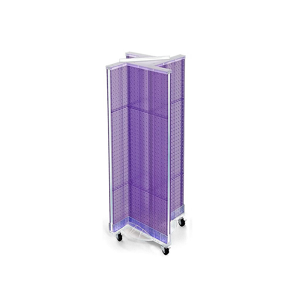 Azar Displays 13.5" x 44" Pegboard Pinwheel Unit Purple