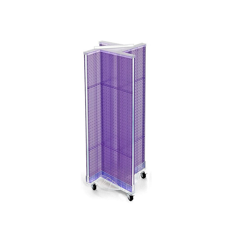 Azar Displays 13.5" x 44" Pegboard Pinwheel Unit Purple