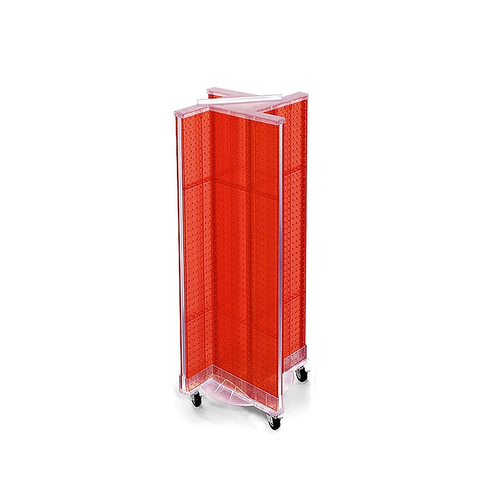 Azar Displays 13.5" x 44" Pegboard Pinwheel Unit Red