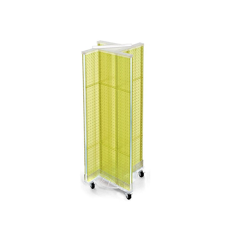 Azar Displays 13.5" x 44" Pegboard Pinwheel Unit Yellow