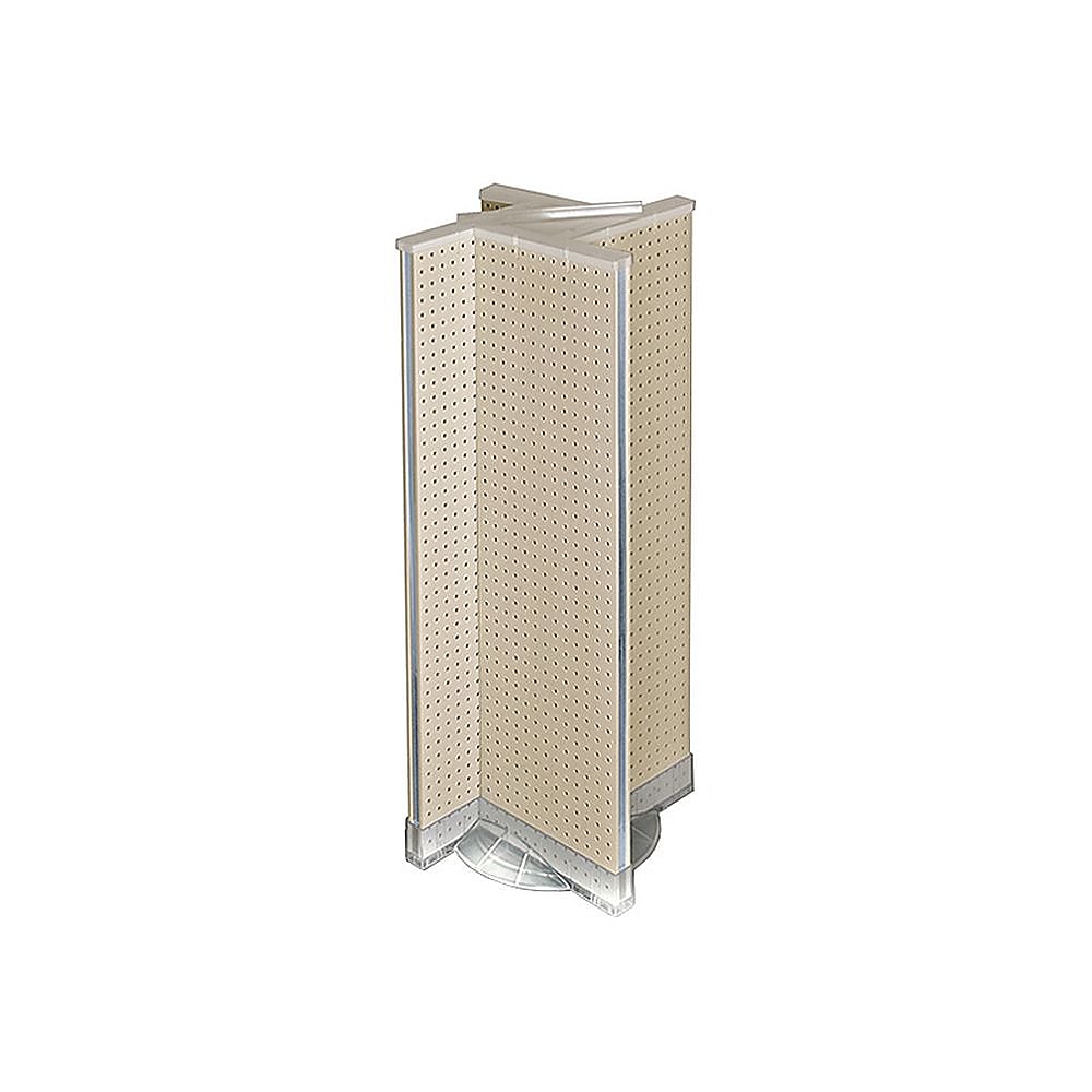 Azar Displays 13.5" x 44" Plastic Pegboard Pinwheel Unit Almond