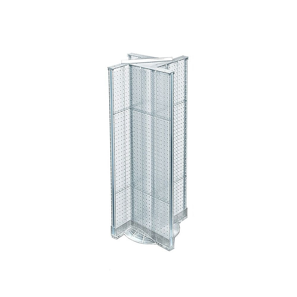 Azar Displays 13.5" x 44" Plastic Pegboard Pinwheel Unit Clear