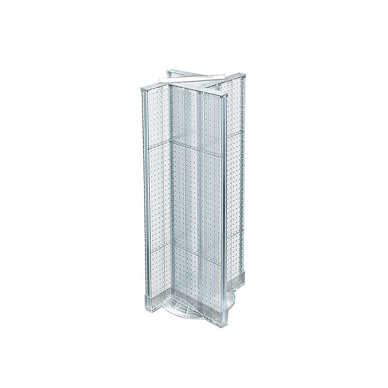 Azar Displays 13.5" x 44" Plastic Pegboard Pinwheel Unit Clear