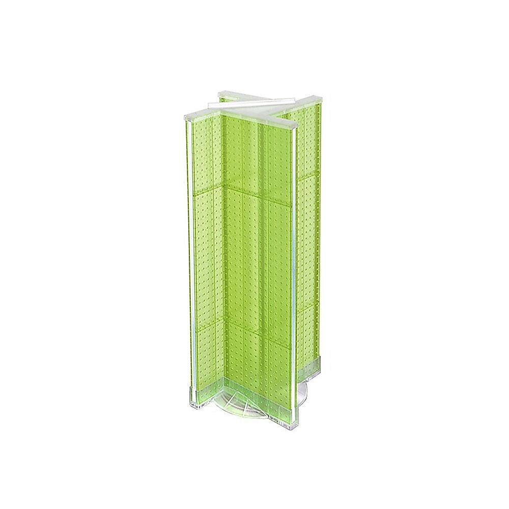 Azar Displays 13.5" x 44" Plastic Pegboard Pinwheel Unit Green