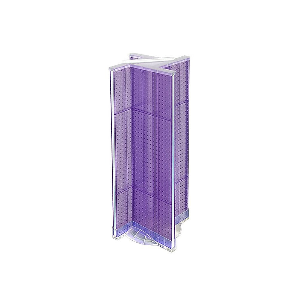 Azar Displays 13.5" x 44" Plastic Pegboard Pinwheel Unit Purple