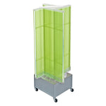 Azar Displays 13.5" x 54" Plastic Pegboard Floor Display Pinwheel Spinner Green