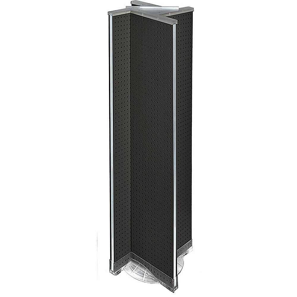 Azar Displays 13.5" x 60" Pegboard Display Pinwheel Spinner Black