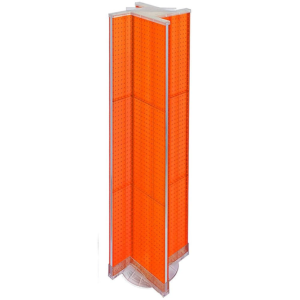 Azar Displays 13.5" x 60" Pegboard Display Pinwheel Spinner Orange