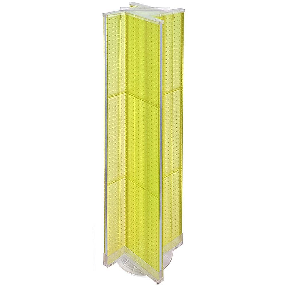 Azar Displays 13.5" x 60" Pegboard Display Pinwheel Spinner Yellow