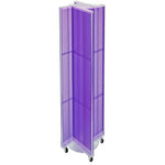 Azar Displays 13.5" x 60" Plastic Pegboard Floor Display Pinwheel Purple