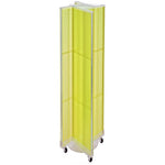Azar Displays 13.5" x 60" Plastic Pegboard Floor Display Pinwheel Yellow