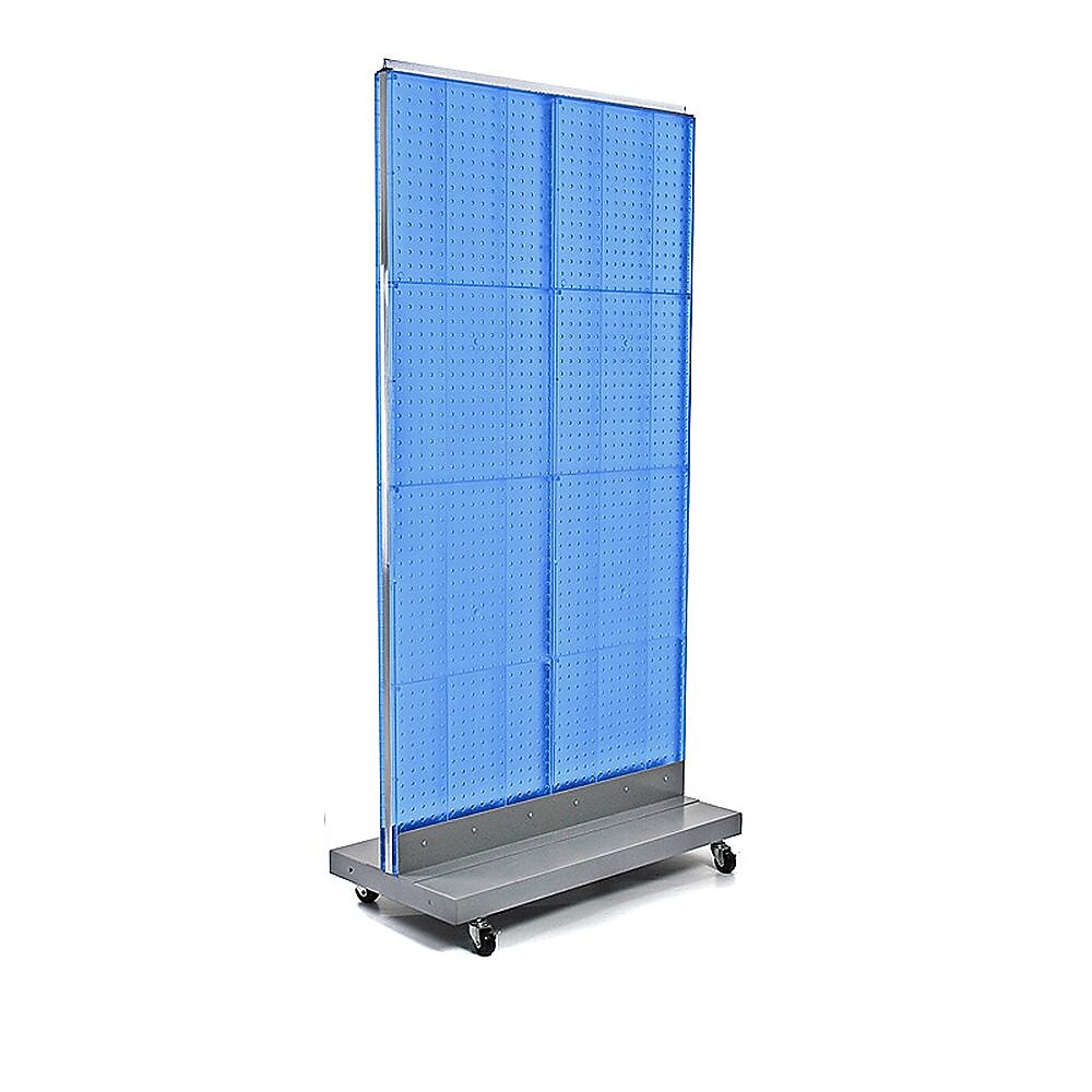 Azar Displays 32" x 60" Pegboard Floor Stand, Blue (700732-BLU)