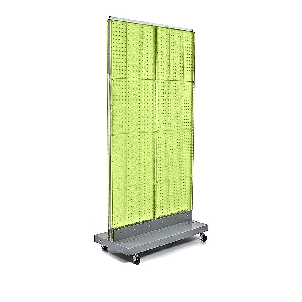 Azar Displays 32" x 60" Pegboard Floor Stand, Green (700732-GRE)