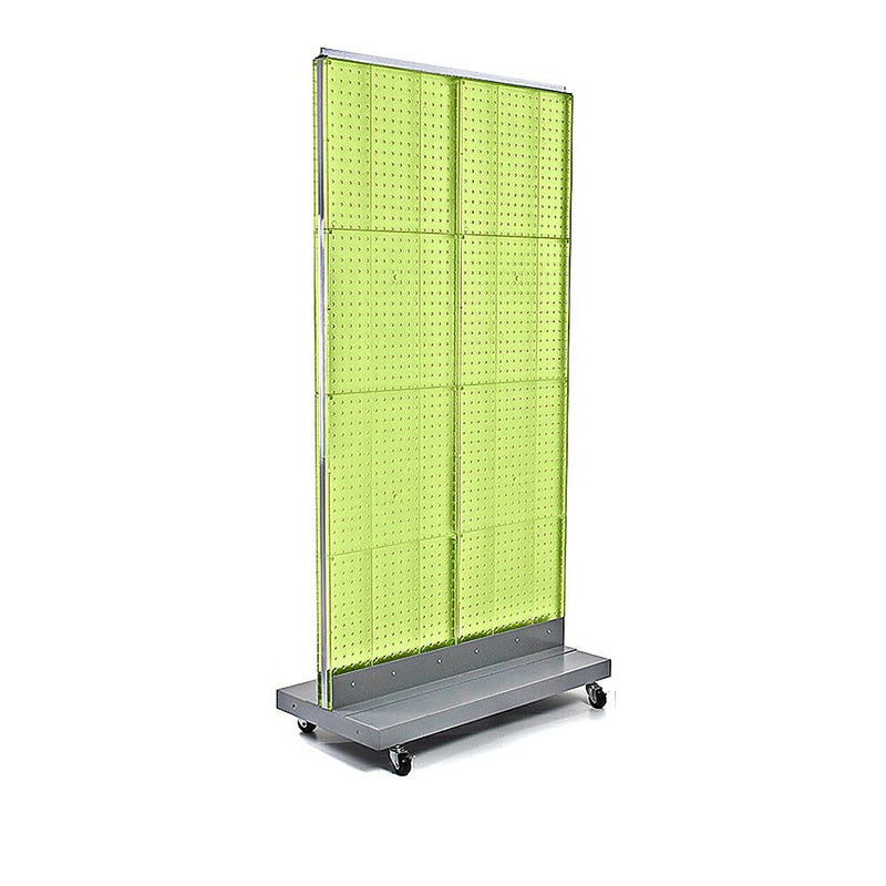 Azar Displays 32" x 60" Pegboard Floor Stand, Green (700732-GRE)